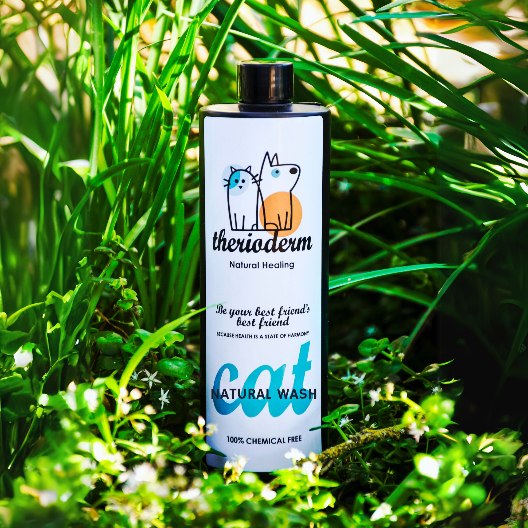 Nat Wash 500ml Cat (1720 x 1720 px)_20250627_180341_0000 Therioderm Natural Healing Wash for Cats - Image 1